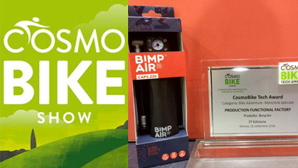Bimp’Air award-winning at the 2016 CosmoBike Tech Awards!