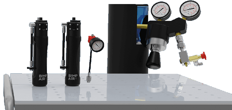 adjust suspensions pressure with bimpair pack pro nitrogen 